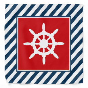 Nautical themed design bandana