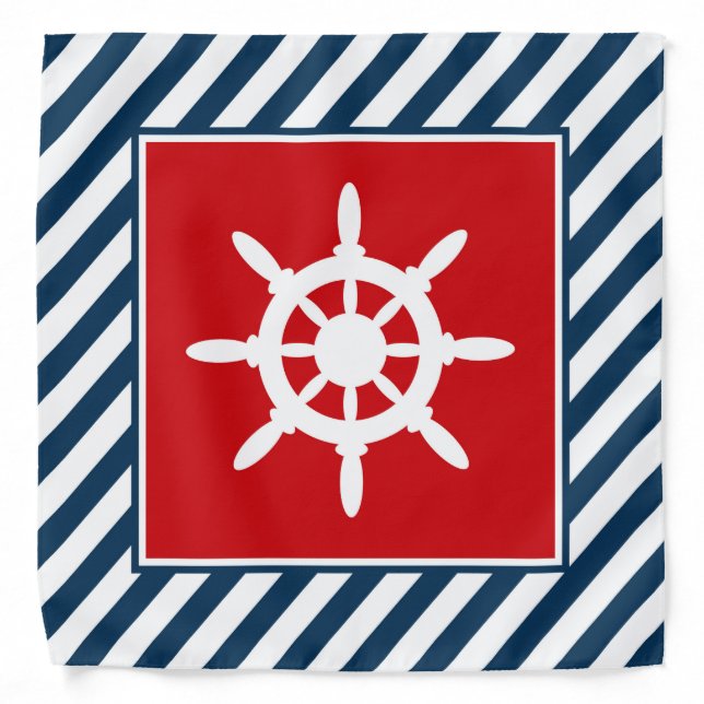 Nautical themed design bandana (Front)
