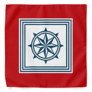 Nautical themed design bandana