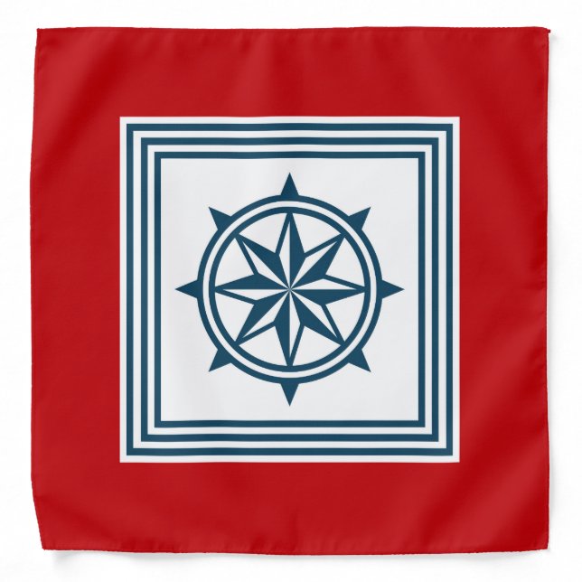 Nautical themed design bandana (Front)