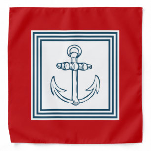 Nautical themed design bandana