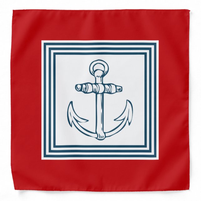 Nautical themed design bandana (Front)