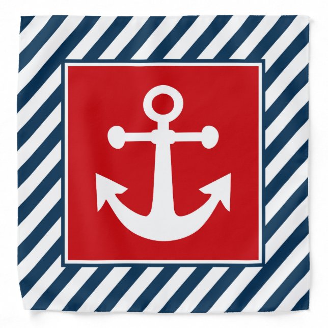Nautical themed design bandana (Front)