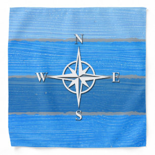 Nautical themed design bandana
