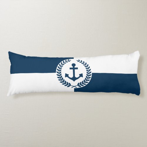 Nautical themed design body pillow