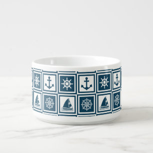Nautical themed design bowl