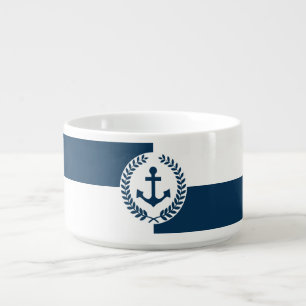 Nautical themed design bowl