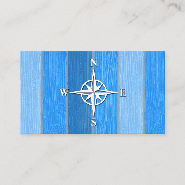 Nautical themed design business card (Front)
