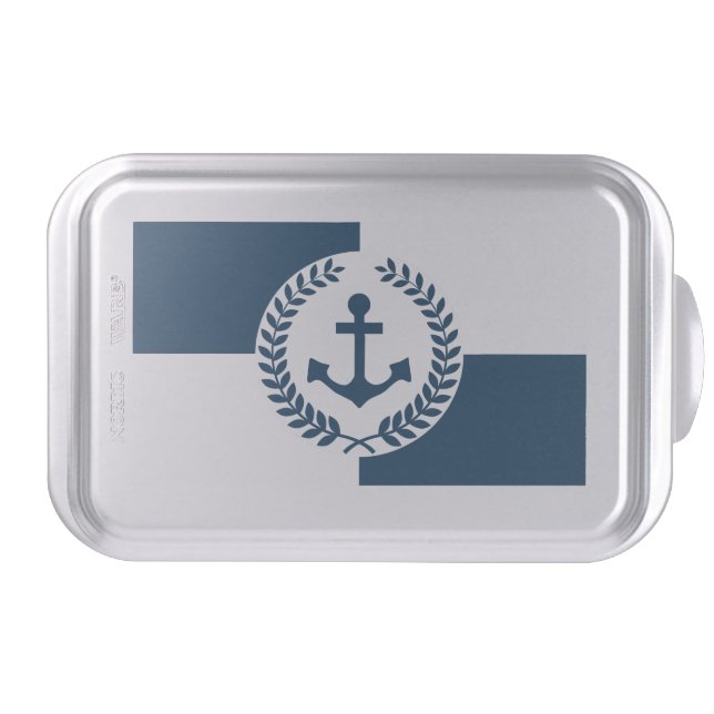 Nautical themed design cake pan (Front)