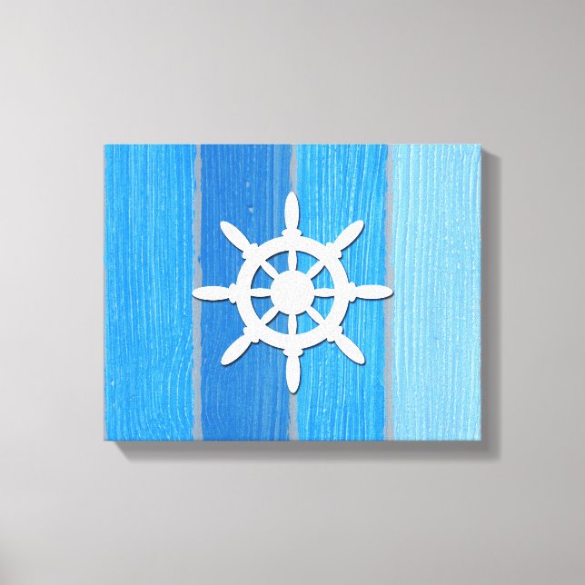 Nautical themed design canvas print (Front)
