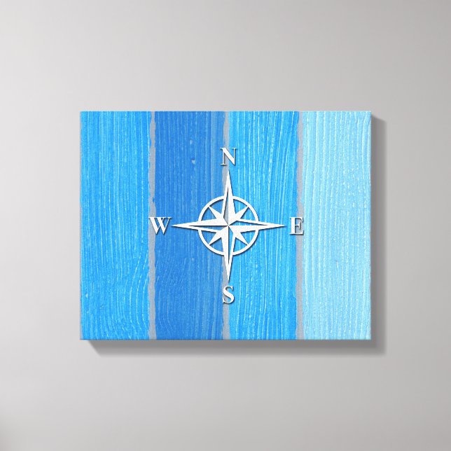 Nautical themed design canvas print (Front)