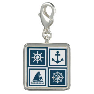 Nautical themed design charm