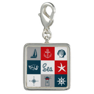 Nautical themed design charm