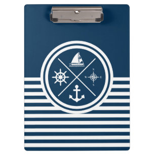 Nautical themed design clipboard