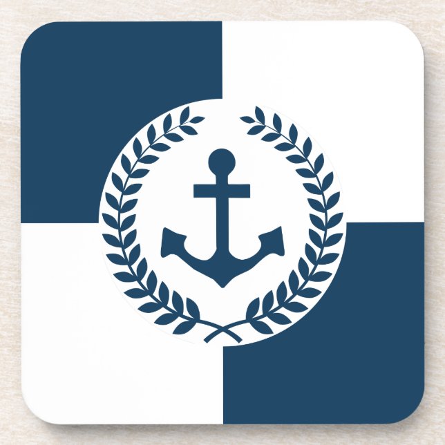 Nautical themed design coaster (Front)
