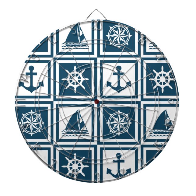 Nautical themed design dartboard (Front)