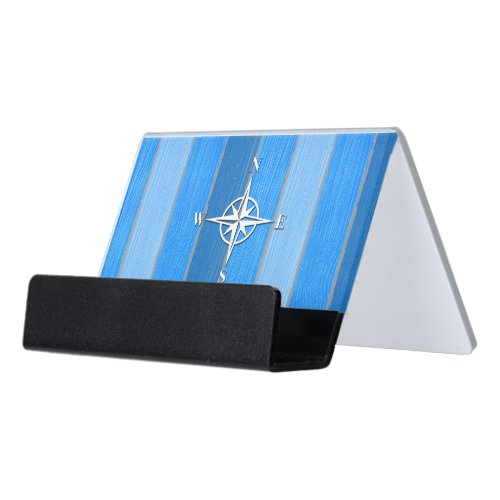 Nautical themed design desk business card holder