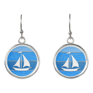 Nautical themed design earrings