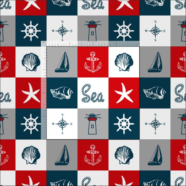 Nautical Themed Design Fabric Zazzle   Nautical Themed Design Fabric Re8217ea6cf01447495d7c1a26c20c1a7 Z1915 630 