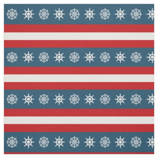 Nautical themed design fabric