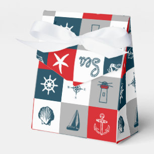 Nautical themed design favor boxes