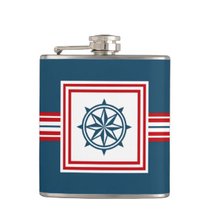 Nautical themed design flask