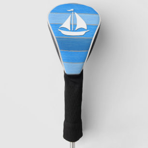 Nautical themed design golf head cover
