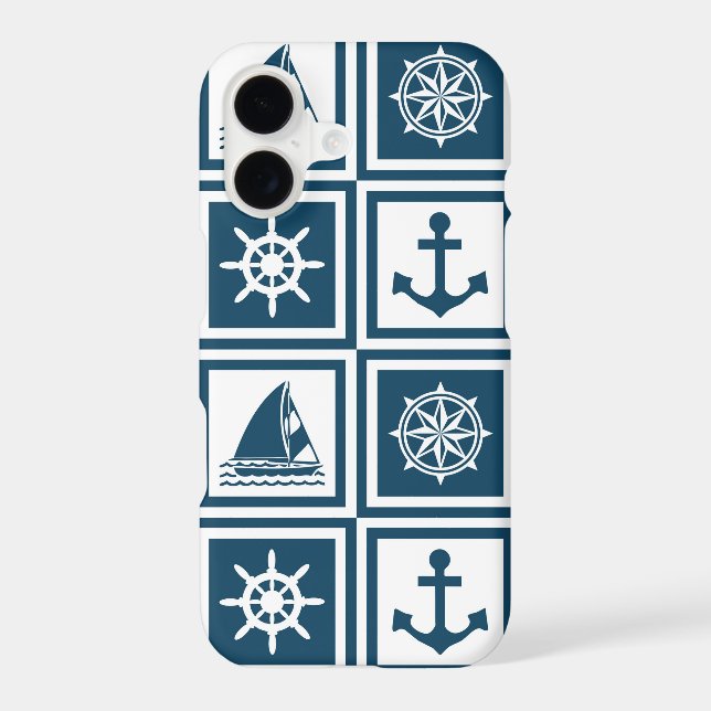 Nautical themed design iphone case (Back)