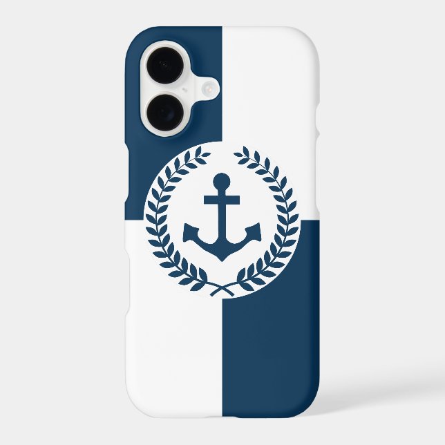 Nautical themed design iphone case (Back)