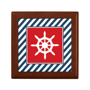 Nautical themed design keepsake box