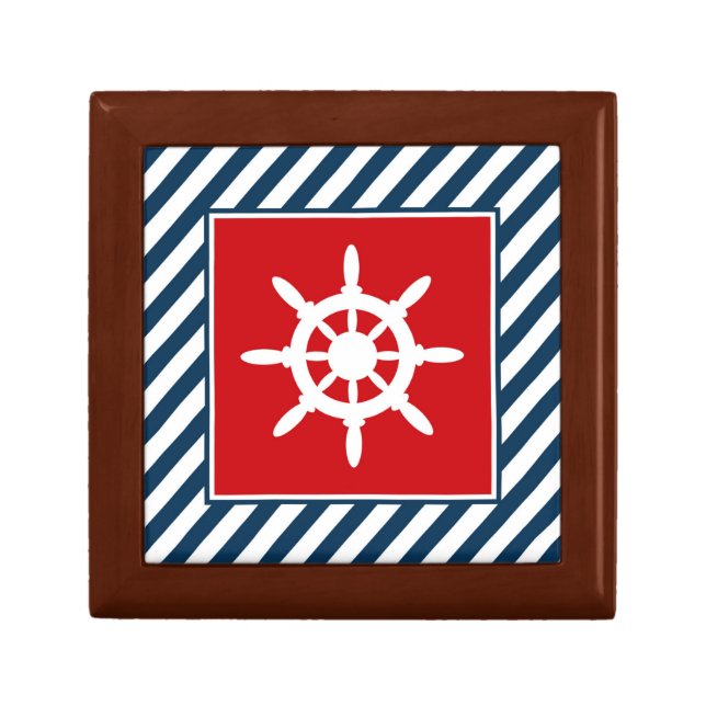 Nautical themed design keepsake box (Front)