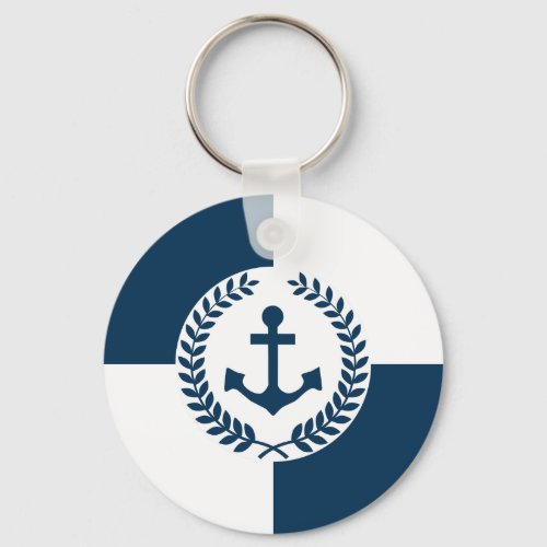 Nautical themed design keychain