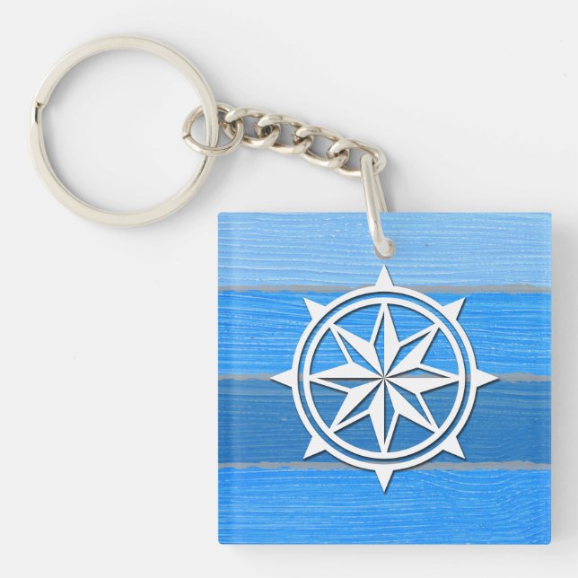 Nautical themed design keychain (Front)