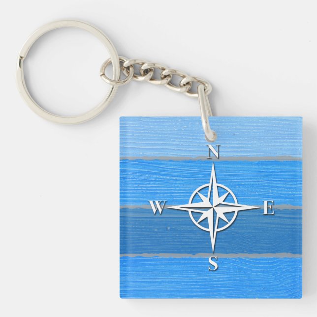 Nautical themed design keychain (Front)
