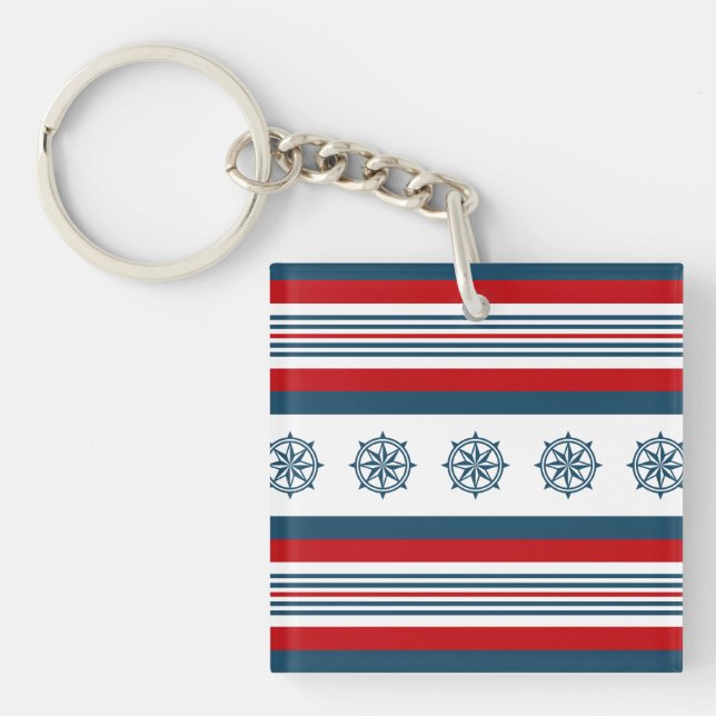 Nautical themed design keychain (Front)