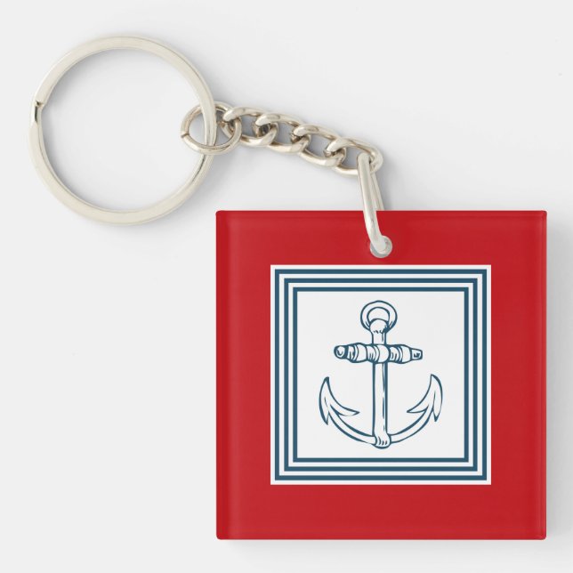 Nautical themed design keychain (Front)