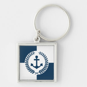 Nautical themed design keychain