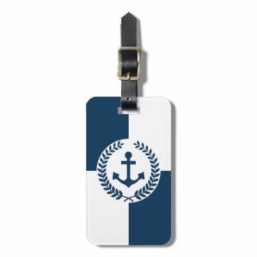 Nautical themed design luggage tag Nautical themed design luggage tag