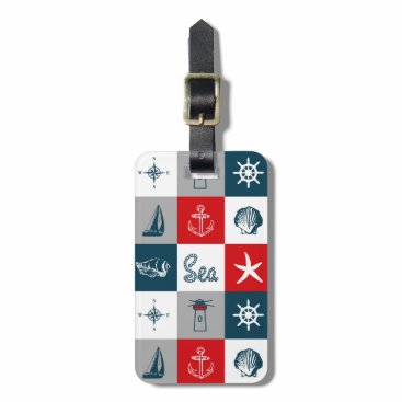 Nautical themed design luggage tag Nautical themed design luggage tag