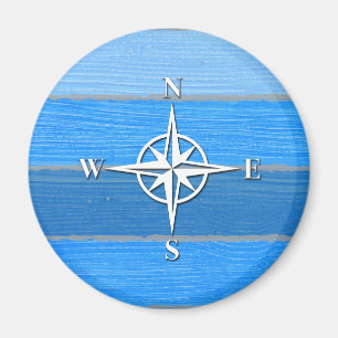 Nautical themed design magnet