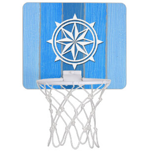 Nautical themed design mini basketball hoop