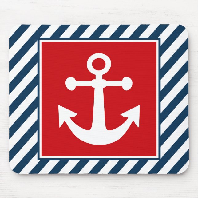 Nautical themed design mouse pad (Front)