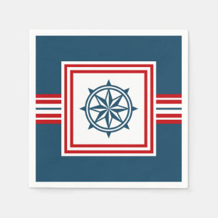Nautical themed design napkins