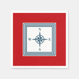 Nautical themed design napkins