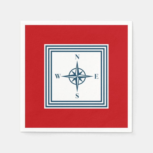 Nautical themed design napkins (Front)
