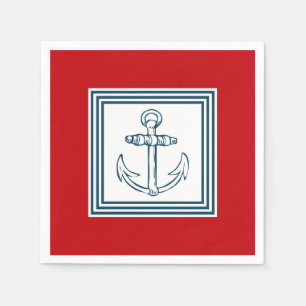 Nautical themed design napkins