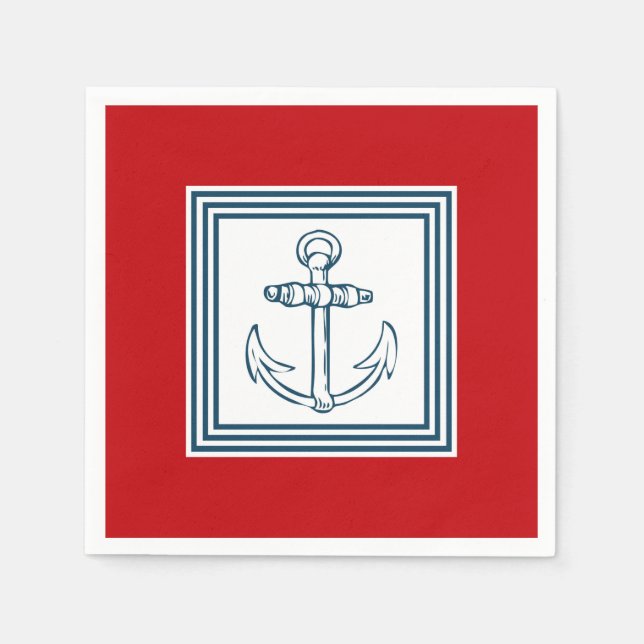 Nautical themed design napkins (Front)
