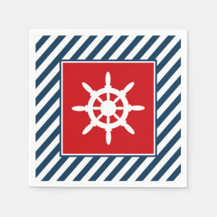 Nautical themed design napkins