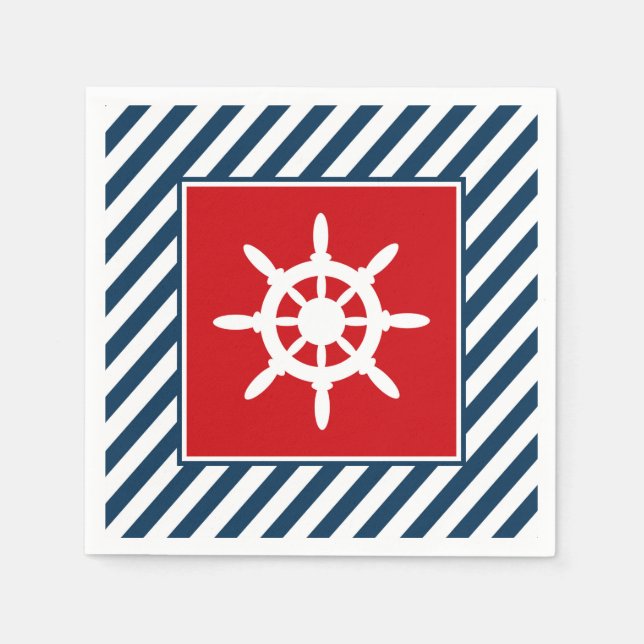 Nautical themed design napkins (Front)