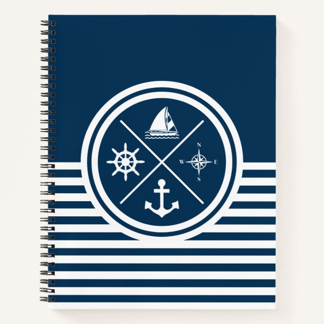 Nautical themed design notebook (Front)
